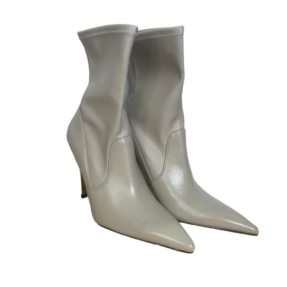 NIB IRO Champagne Stretch Leather Calf Heeled Boots SZ 41/10W - Picture 1 of 7